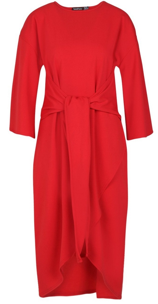 BooHoo red dress
